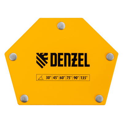 Фиксатор магнитный для сварочных работ усилие 50 LB, 30х45х60х75х90х135 град. Denzel по ценам производителя в Санкт-Петербурге с доставкой по всей России
