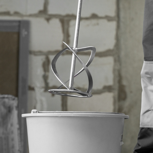 Насадка для миксера, для легких растворов, 160 х 590 мм, оцинкованная, хвостовик резьба М14 Сибртех купить в Москве с доставкой по всей России | ProtosMarket.ru