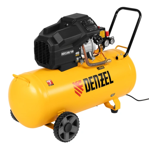 Компрессор воздушный DKV2200/100, Х-PRO 2.2 кВт, 400 л/мин, 100л Denzel по ценам производителя в Санкт-Петербурге с доставкой по всей России