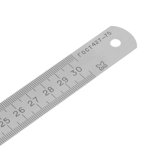 Линейка измерительная, 300 мм, металлическая по ценам производителя в Санкт-Петербурге с доставкой по всей России