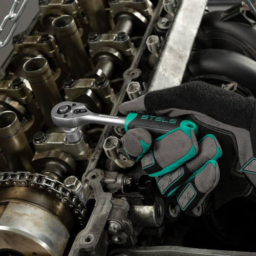 Набор инструментов, 1/2", 1/4", CrV, пластиковый кейс 76 предметов Stels купить в Москве с доставкой по всей России | ProtosMarket.ru