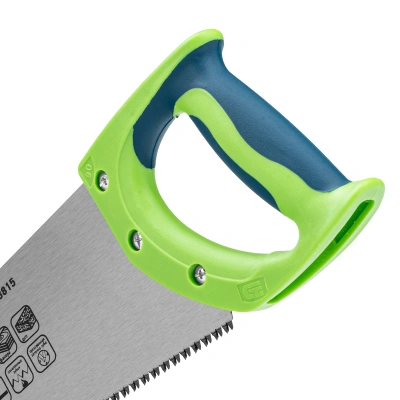 Ножовка по дереву "Зубец", 500 мм, 7-8 TPI, каленый зуб 3D, двухкомпонентная рукоятка Сибртех по ценам производителя в Санкт-Петербурге с доставкой по всей России