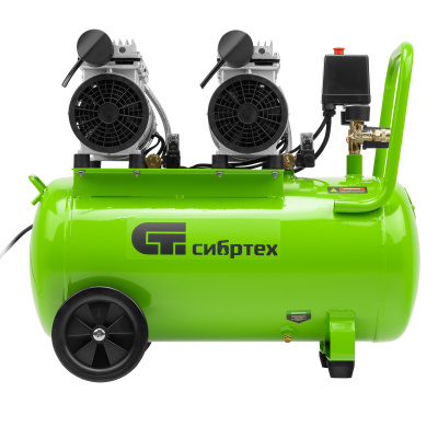 Компрессор безмаслянный малошумный МБ 2000/50, 2000 Вт, 50л, 300 л/мин Сибртех по ценам производителя в Санкт-Петербурге с доставкой по всей России