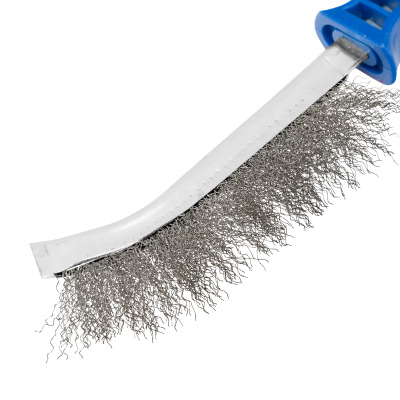 Щетка зачистная, металлическая с пластмассовой ручкой, нержавеющая проволока Барс по ценам производителя в Санкт-Петербурге с доставкой по всей России