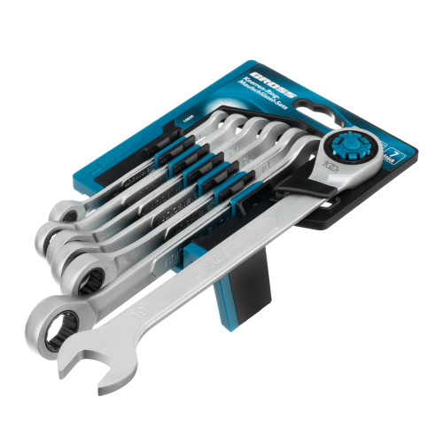 Набор ключей комбинированных трещоточных, количество зубьев 100, СRV, 7 шт, 8-19 мм Gross купить в Москве с доставкой по всей России | ProtosMarket.ru