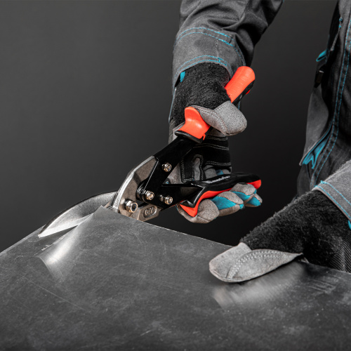 Ножницы по металлу, удлиненные, 285 мм, пряморежущие, обрезиненные рукоятки Matrix купить в Москве с доставкой по всей России | ProtosMarket.ru