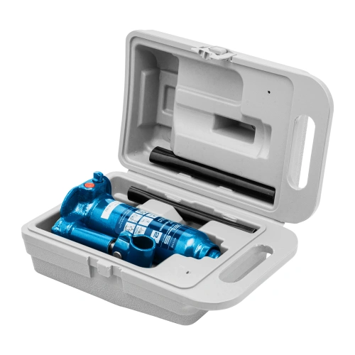 Домкрат гидравлический бутылочный, 2 т, h подъема 178-338 мм, в пластиковом кейсе Stels по ценам производителя в Санкт-Петербурге с доставкой по всей России