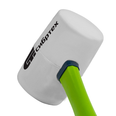 Киянка резиновая, 680 г, белая резина, фибергласовая рукоятка Сибртех купить в Москве с доставкой по всей России | ProtosMarket.ru