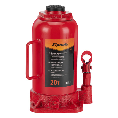 Домкрат гидравлический бутылочный, 20 т, h подъема 250-470 мм Sparta по ценам производителя в Санкт-Петербурге с доставкой по всей России