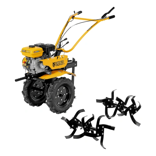 Мотоблок DPT-370S, 7 л.с., ремен.сцеп, фрез 3х4, ШОМ, передачи 3В/1Н Denzel по ценам производителя в Санкт-Петербурге с доставкой по всей России