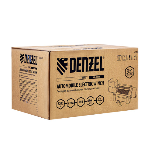 Лебедка автомобильная электрическая LB-2000, 2.2 т, 3.2 кВт, 12 В Denzel по ценам производителя в Санкт-Петербурге с доставкой по всей России
