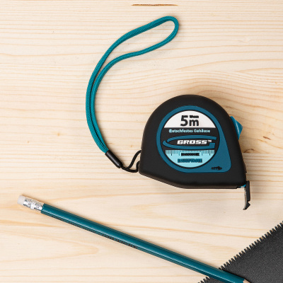 Рулетка "Ergonomisch",5 м x 19 мм,магнитный обрезиненный зацеп Gross по ценам производителя в Санкт-Петербурге с доставкой по всей России