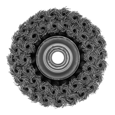 Щетка для УШМ, 100 мм, М14, "чашка", двухрядная, крученая проволока 0.5 мм Matrix купить в Москве с доставкой по всей России | ProtosMarket.ru