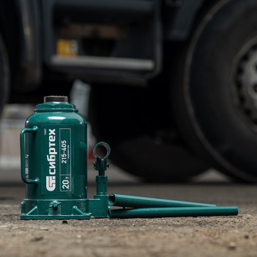 Домкрат гидравлический бутылочный, 20 т, 215-405 мм Сибртех по ценам производителя в Санкт-Петербурге с доставкой по всей России