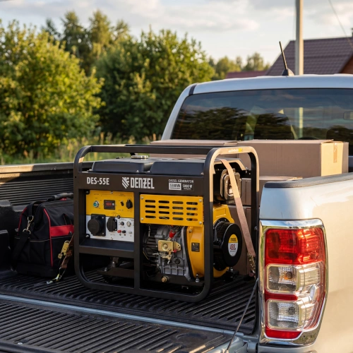 Генератор дизельный DES-55E, 5,5 кВт, 230 В, 11 л, электростартер Denzel по ценам производителя в Санкт-Петербурге с доставкой по всей России