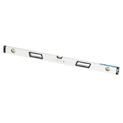 Уровень алюминиевый, 1000 мм, усиленный, рукоятки, фрезерованный, 3 глазка, магнитный Gross купить в Москве с доставкой по всей России | ProtosMarket.ru