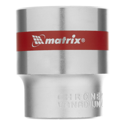 Головка торцевая, 27 мм, шестигранная, CrV, под квадрат 1/2, хромированная Matrix купить в Москве с доставкой по всей России | ProtosMarket.ru