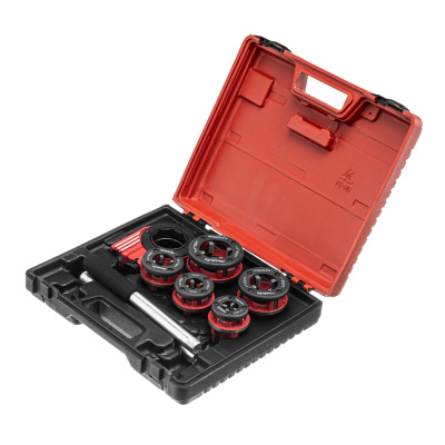 Набор клуппов 1/4-1/2-3/4-1-1.25"+ плашкодержатель с трещоткой, 8 предметов Matrix по ценам производителя в Санкт-Петербурге с доставкой по всей России