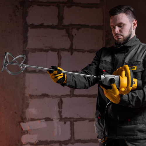 Миксер строительный EM-1-1220, 1220 Вт, 0-480/0-800 об/мин Denzel купить в Москве с доставкой по всей России | ProtosMarket.ru