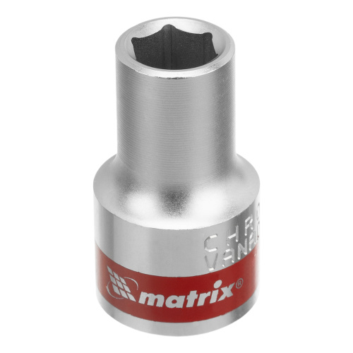Головка торцевая, 10 мм, шестигранная, CrV, под квадрат 1/2, хромированная Matrix купить в Москве с доставкой по всей России | ProtosMarket.ru