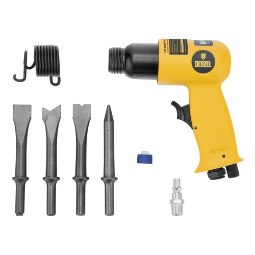 Пневматический молоток НР4500 + набор насадок, 113 л/мин, 4500 уд/мин Denzel по ценам производителя в Санкт-Петербурге с доставкой по всей России