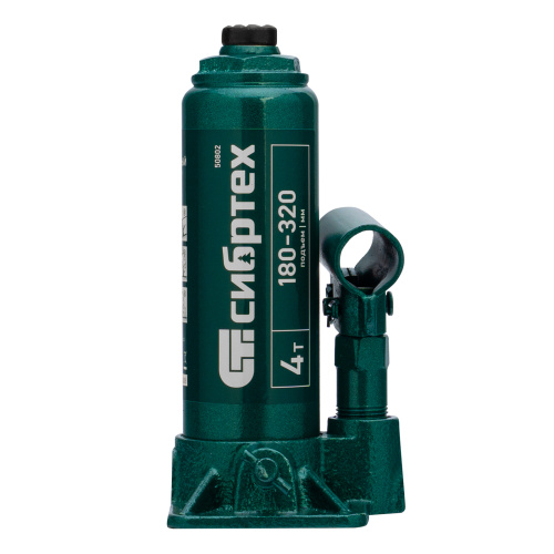 Домкрат гидравлический бутылочный, 4 т, 180-320 мм Сибртех по ценам производителя в Санкт-Петербурге с доставкой по всей России