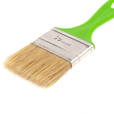 Кисть флейцевая "Евро", 50 x 8, натуральная щетина, пластиковая ручка Сибртех купить в Москве с доставкой по всей России | ProtosMarket.ru