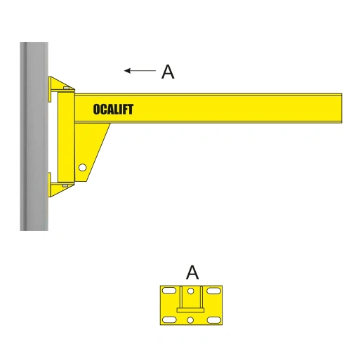 Кран консольный настенный ККР OCALIFT 500кг стрела 3м двутавр по ценам производителя в Санкт-Петербурге с доставкой по всей России