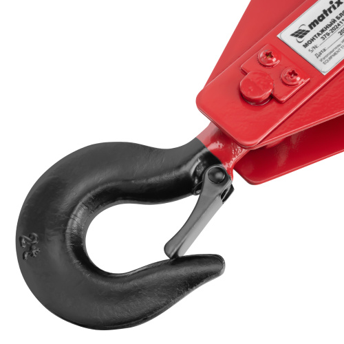 Блок монтажный с крюком, 2 т Matrix по ценам производителя в Санкт-Петербурге с доставкой по всей России