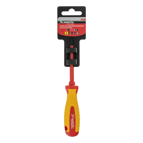 Отвертка Insulated, PH0 x 75 мм, CrMo, до 1000 В, двухкомпонентная рукоятка Matrix Professional по ценам производителя в Санкт-Петербурге с доставкой по всей России