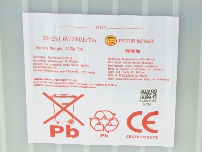 Аккумулятор свинцово-кислотный (WET) 6В/200Ач 245х190х280 для штaбeлеров CDDK/CDDR по ценам производителя в Санкт-Петербурге с доставкой по всей России