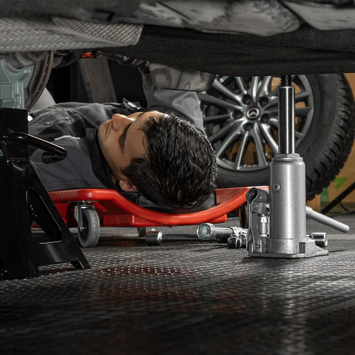 Домкрат гидравлический бутылочный, 3 т, h подъема 178-343 мм, в пластиковом кейсе Matrix по ценам производителя в Санкт-Петербурге с доставкой по всей России