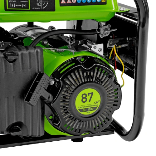 Генератор бензиновый БС-1200, 1 кВт, 230 В, четырехтактный, 5.5 л, ручной стартер Сибртех по ценам производителя в Санкт-Петербурге с доставкой по всей России
