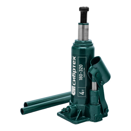 Домкрат гидравлический бутылочный, 4 т, 180-320 мм Сибртех по ценам производителя в Санкт-Петербурге с доставкой по всей России