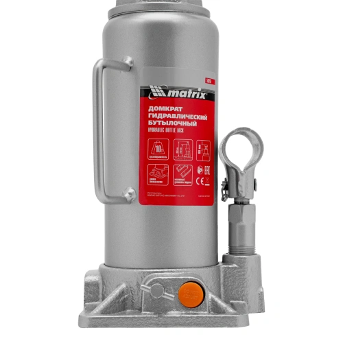 Домкрат гидравлический бутылочный, 10 т, h подъема 230-460 мм Matrix по ценам производителя в Санкт-Петербурге с доставкой по всей России