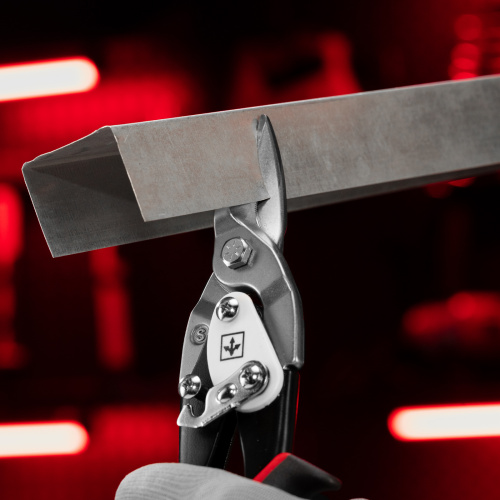 Ножницы по металлу, 250 мм, прямой рез, сталь CRMO, двухкомпонентные рукоятки, PRO Matrix купить в Москве с доставкой по всей России | ProtosMarket.ru