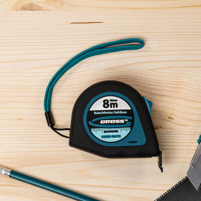 Рулетка "Ergonomisch",8 м x 25 мм,магнитный обрезиненный зацеп Gross по ценам производителя в Санкт-Петербурге с доставкой по всей России