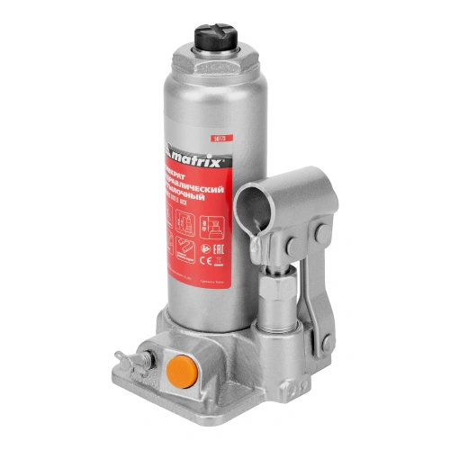 Домкрат гидравлический бутылочный, 2 т, h подъема 181-345 мм, в пластиковом кейсе Matrix по ценам производителя в Санкт-Петербурге с доставкой по всей России
