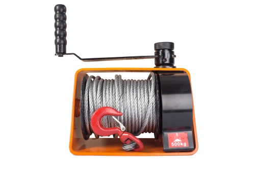 Лебедка ручная червячная с тросом  500кг 25м TOR VS по ценам производителя в Санкт-Петербурге с доставкой по всей России