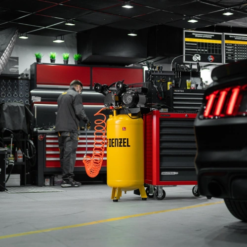 Компрессор воздушный BCV2200/100V, ременный привод , 2.3 кВт, 100 литров, 440 л/мин Denzel по ценам производителя в Санкт-Петербурге с доставкой по всей России