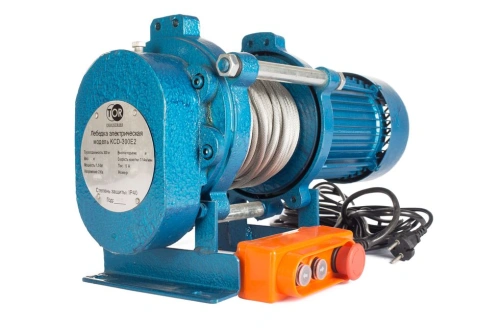 Лебедка электрическая  300 кг  30 м с канатом 220 В TOR KCD по ценам производителя в Санкт-Петербурге с доставкой по всей России