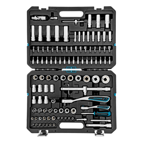 Набор инструментов, 1/4", 1/2", CrV, 120 зубьев, 109 предметов Gross купить в Москве с доставкой по всей России | ProtosMarket.ru