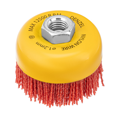 Щетка для УШМ, 75 мм, Чашка, нейлоновая щетина, М14 Denzel по ценам производителя в Санкт-Петербурге с доставкой по всей России