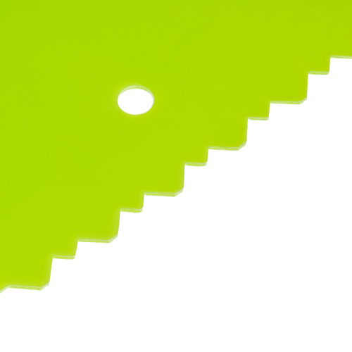 Шпатель для клея, пластмассовый, 130 х 170 мм, зубчатый Сибртех купить в Москве с доставкой по всей России | ProtosMarket.ru