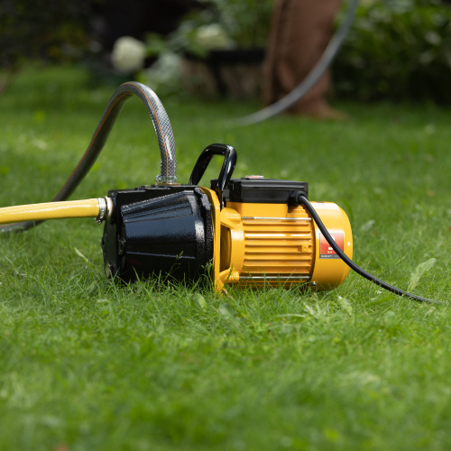 Садовый поверхностный насос GP1100C, 1100 Вт, 4500 л/ч, подъем 46 м, чугун Denzel по ценам производителя в Санкт-Петербурге с доставкой по всей России