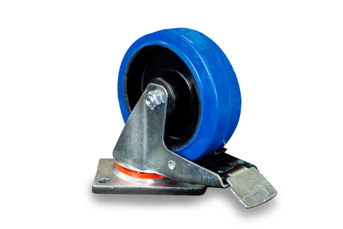 Колесо поворотное резина SRCLb 63 160 мм с тормозом (F) по ценам производителя в Санкт-Петербурге с доставкой по всей России