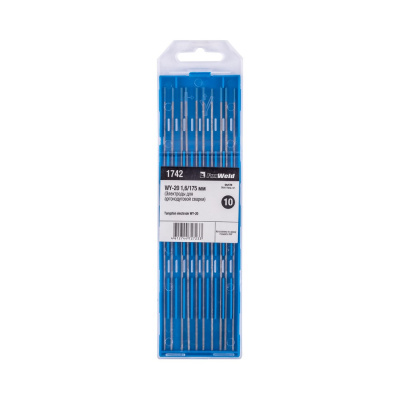 Вольфрамовый электрод WY-20 1,6мм / 175мм (1шт.) FoxWeld купить в Москве с доставкой по всей России | ProtosMarket.ru