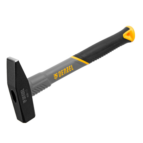 Молоток слесарный, 400 г, кованый, фибергласовая рукоятка c TPR покрытием Denzel купить в Москве с доставкой по всей России | ProtosMarket.ru