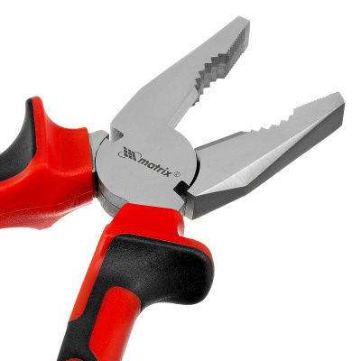 Плоскогубцы Nickel, 180 мм, никелированные, двухкомпонентные рукоятки Matrix купить в Москве с доставкой по всей России | ProtosMarket.ru