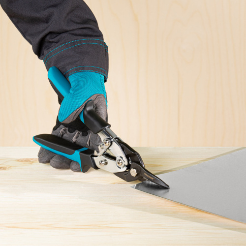 Ножницы по металлу"Piranha"усиленные, 255 мм, прямой рез, сталь СrMo, двухкомпонентные рукоятки Gross купить в Москве с доставкой по всей России | ProtosMarket.ru